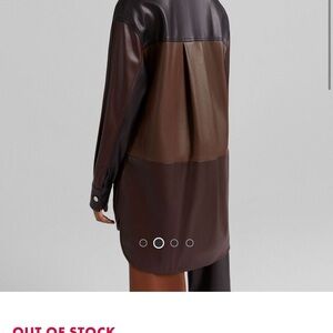 Bershka patchwork shacket M